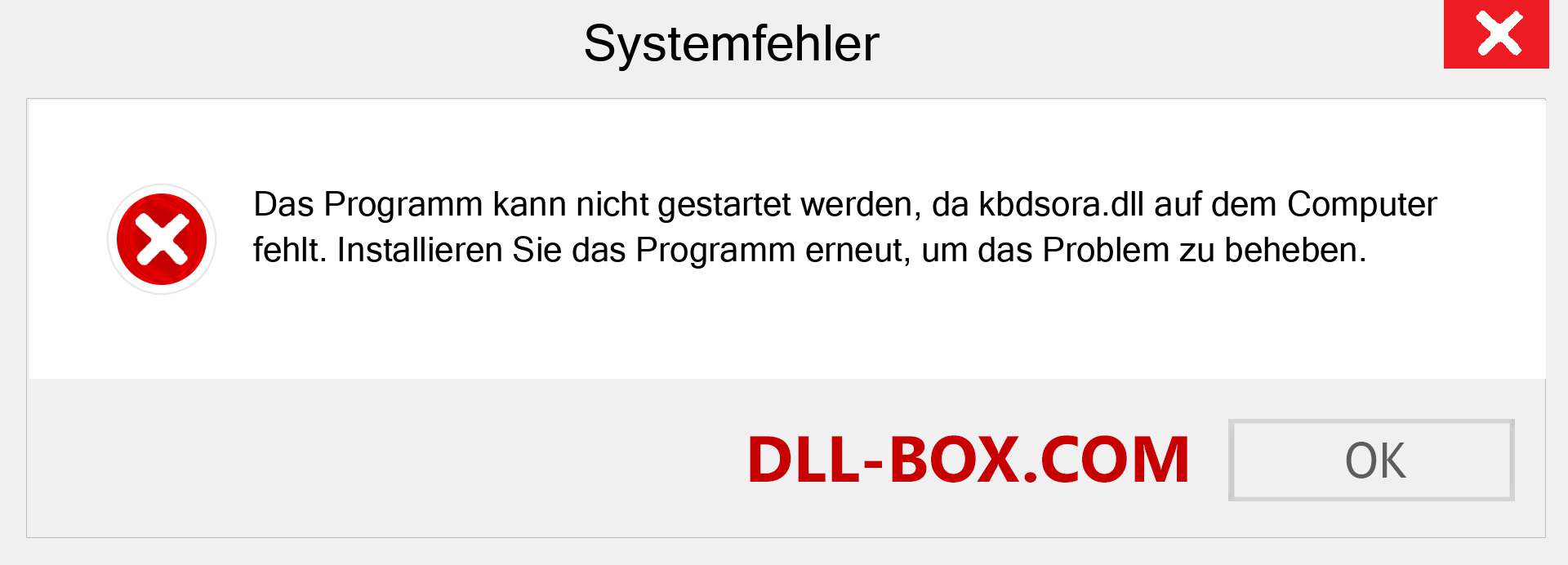 kbdsora.dll-Datei fehlt?. Download für Windows 7, 8, 10 - Fix kbdsora dll Missing Error unter Windows, Fotos, Bildern